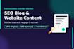 write SEO optimized blog articles and website content