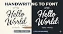 turn your handwriting or sketch into a custom font