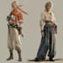 design custom dark fantasy characters and warrior concept art