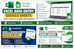 do excel and google sheets data entry, copy paste and web research