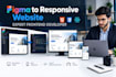 convert figma design to responsive HTML or react website