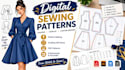 create custom digital sewing patterns and precise size grading for your clothing