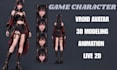 create an animation ready 3d character with facial expressions and rigging