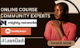 create mighty network membership site mighty network space set up online course