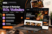 design wix website, wix website redesign, restaurant website and wix studio