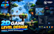 develop 2d game level and environment in unreal engine