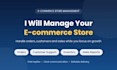 manage ecommerce store, orders and sales