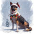 draw your christmas pet portrait