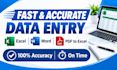 do accurate data entry in excel ms word copy paste and typing work