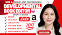 create developmental editing, copy line editing, and proofreading book
