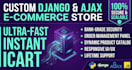 build custom ecommerce website using python django and ajax