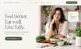 design wix nutrition coach website squarespace dietitian wellness website