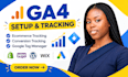 fix or setup google analytics 4, ga4 ecommerce tracking, conversion tacking GTM
