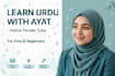 teach fluent urdu speaking