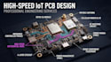 develop high speed iot pcb with esp32 c6, cellular modern and rf layout
