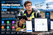 develop custom offline field data app forms storage sync API dashboard admin