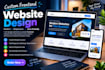 design a custom frontend website as front end developer modern responsive design