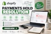 resolve payment holds, payout holds and payment account issues