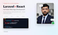 develop a laravel and react web app or admin dashboard