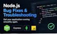 troubleshoot and fix nodejs and web application bugs