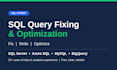 fix, write and optimize your sql queries