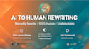 manually rewrite ai content to human written blog posts