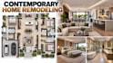 create contemporary home remodeling visualization with detailed 3d views