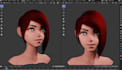 character rigging blendshap cc4 rig c4d rig facial rigging animated retopology