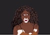 draw faceless minimalistic cartoon protrait from your image