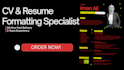 create, format, and redesign your CV or resume