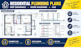 design residential plumbing plans, mep drawings and riser diagrams