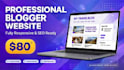 design a professional and fully responsive blogger website