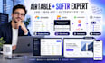 do airtable database notion automation zapier crm softr webapp ai agents