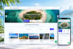 build a modern travel tour booking website with admin panel