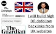 build high DR dofollow backlinks from UK website