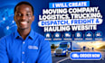create moving company, logistics, trucking, dispatch, freight, hauling website
