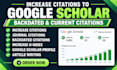 increase google scholar citations, write and publish research articles