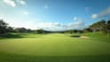 design a 3d golf course, putting green, mini golf landscape