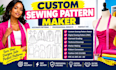 make custom sewing pattern maker, sewing pattern garment grading and PDF files
