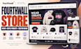 design and setup a fourthwall store for youtubers, streamers and creators