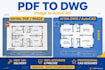 convert pdf, jpg, image, sketch to autocad dwg file