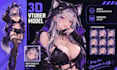 create 3d furry vtuber model vrm avatar arkit 52 blendshapes warudo setup vrchat