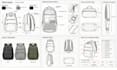 create detailed techpack design, leather handbag, patternmaker backpack, wallet