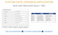 create a custom excel database application using vba