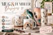 design custom coffee mug, tumbler and drinkware wraps