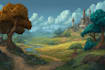 design immersive landscape game environment backgrounds