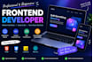 build responsive frontend websites using HTML CSS javascript and react