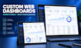build a custom interactive web dashboard and admin panel