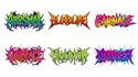 create deathcore, hardcore, grindcore metal band logo