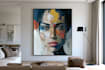 create professional color abstract portrait art